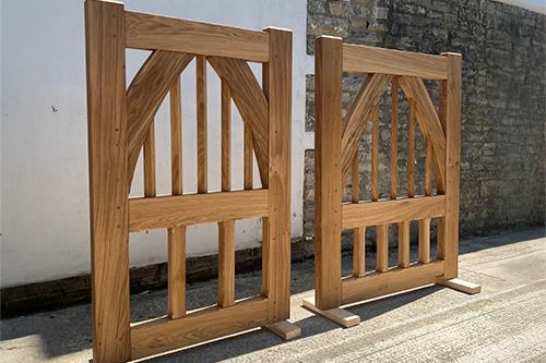 Oak garden gates