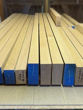 Oak sawn to size